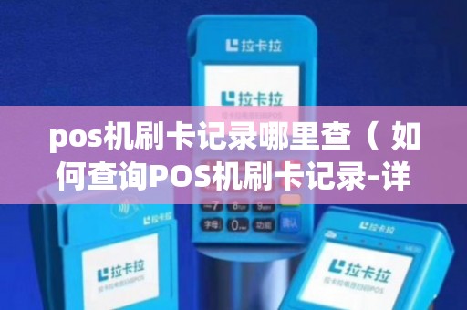 怎么查询刷POS机记录，方法与注意事项