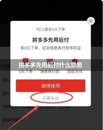 拼多多先用后付怎么套出来？详细教程助你轻松实现！