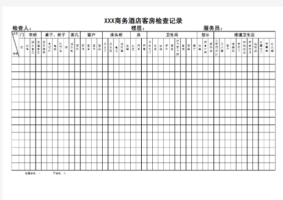 书记带队查酒店记录表