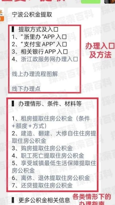 宁波公积金取现资料详解