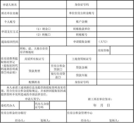 公积金取现拿什么资料