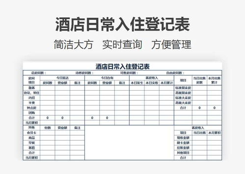 居民小区查酒店记录表格的设计与实施