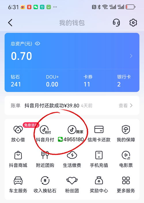 抖音月付额度怎么套出来，分付额度提现攻略分享